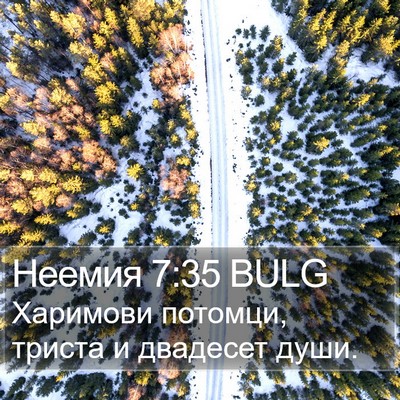 Неемия 7:35 BULG Bible Verse Image