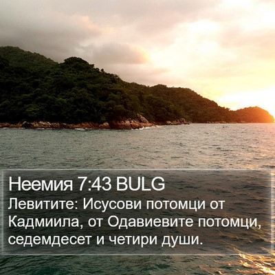 Неемия 7:43 BULG Bible Verse Image