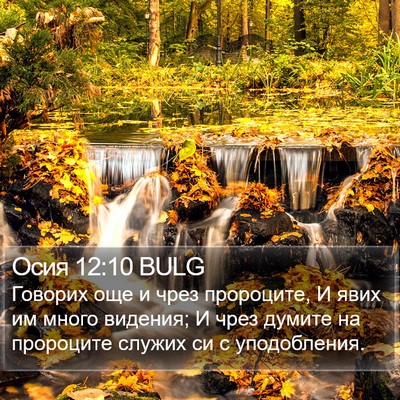Осия 12:10 BULG Bible Verse Image