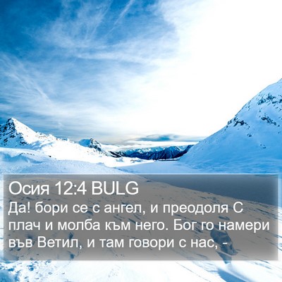 Осия 12:4 BULG Bible Verse Image