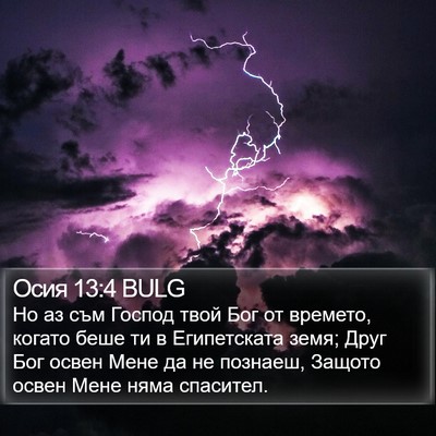 Осия 13:4 BULG Bible Verse Image