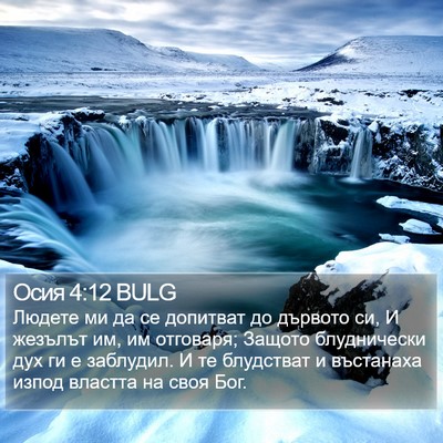 Осия 4:12 BULG Bible Verse Image