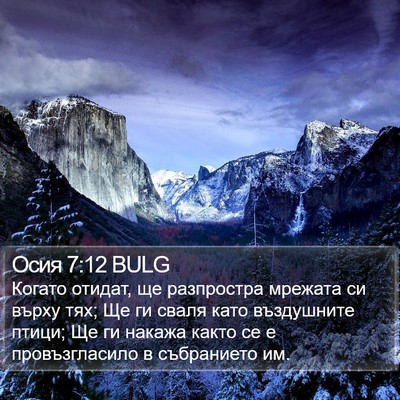 Осия 7:12 BULG Bible Verse Image