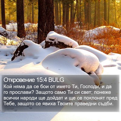 Откровение 15:4 BULG Bible Verse Image