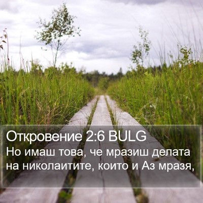Откровение 2:6 BULG Bible Verse Image