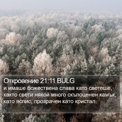 Откровение 21:11 BULG Bible Verse Image