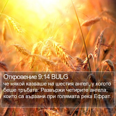 Откровение 9:14 BULG Bible Verse Image