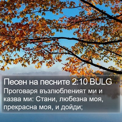 Песен на песните 2:10 BULG Bible Verse Image