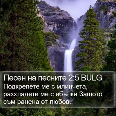 Песен на песните 2:5 BULG Bible Verse Image