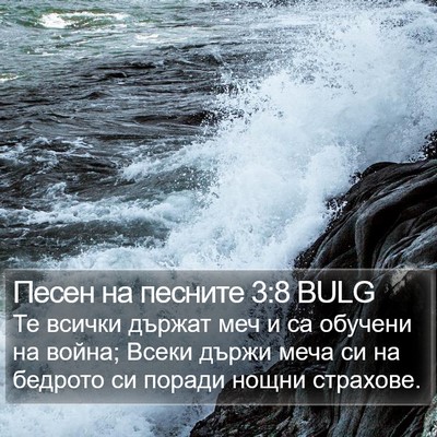 Песен на песните 3:8 BULG Bible Verse Image