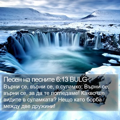 Песен на песните 6:13 BULG Bible Verse Image