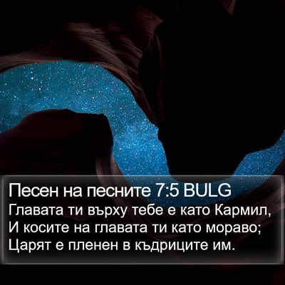 Песен на песните 7:5 BULG Bible Verse Image