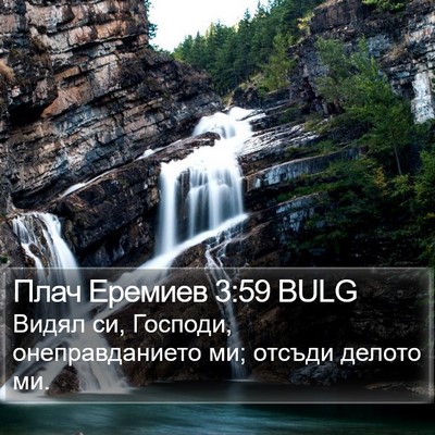 Плач Еремиев 3:59 BULG Bible Verse Image