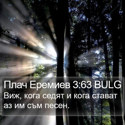 Плач Еремиев 3:63 BULG Bible Verse Image