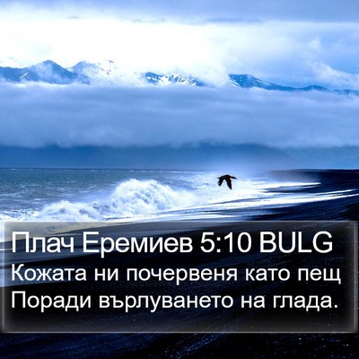 Плач Еремиев 5:10 BULG Bible Verse Image