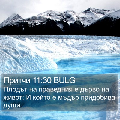 Притчи 11:30 BULG Bible Verse Image