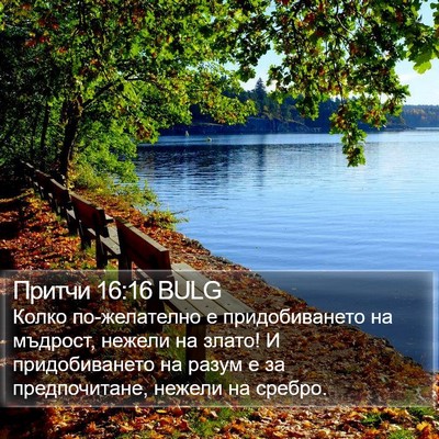 Притчи 16:16 BULG Bible Verse Image