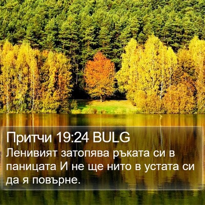 Притчи 19:24 BULG Bible Verse Image