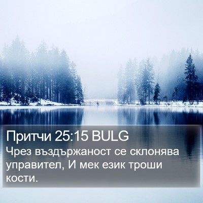 Притчи 25:15 BULG Bible Verse Image