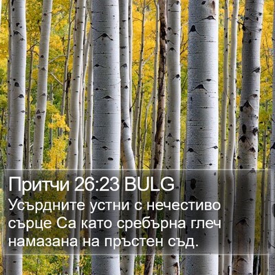 Притчи 26:23 BULG Bible Verse Image