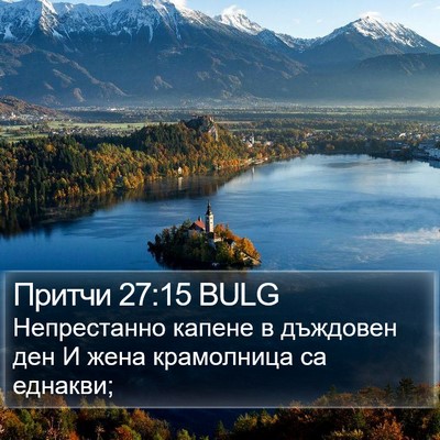 Притчи 27:15 BULG Bible Verse Image