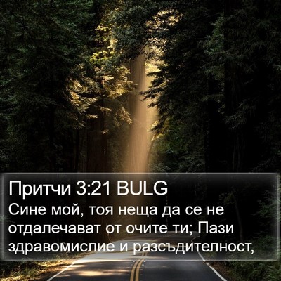 Притчи 3:21 BULG Bible Verse Image