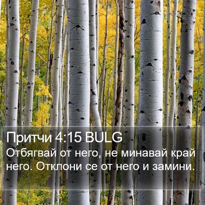 Притчи 4:15 BULG Bible Verse Image