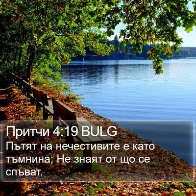 Притчи 4:19 BULG Bible Verse Image