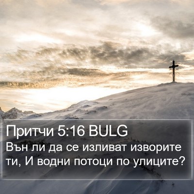 Притчи 5:16 BULG Bible Verse Image