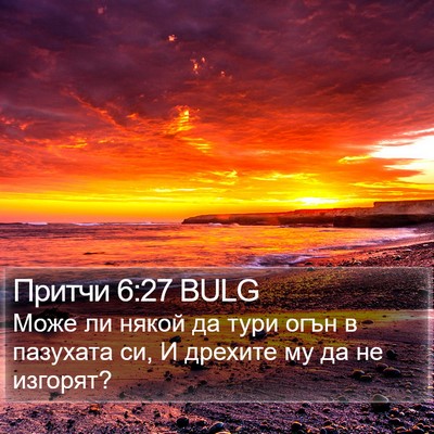 Притчи 6:27 BULG Bible Verse Image