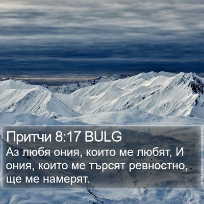 Притчи 8:17 BULG Bible Verse Image