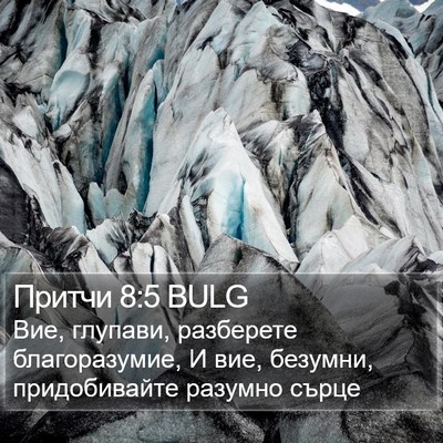 Притчи 8:5 BULG Bible Verse Image