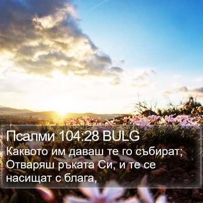 Псалми 104:28 BULG Bible Verse Image