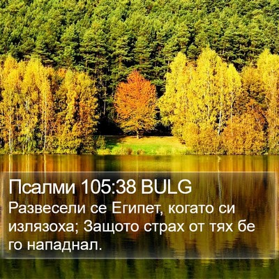 Псалми 105:38 BULG Bible Verse Image