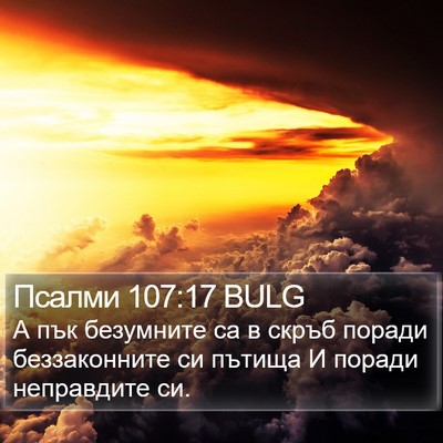 Псалми 107:17 BULG Bible Verse Image
