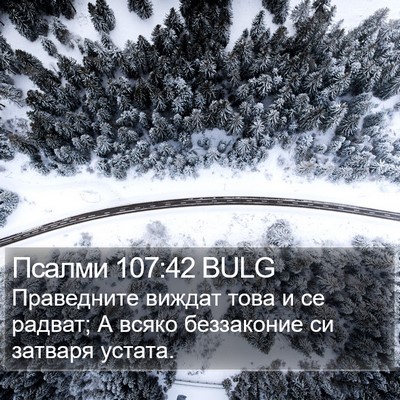 Псалми 107:42 BULG Bible Verse Image
