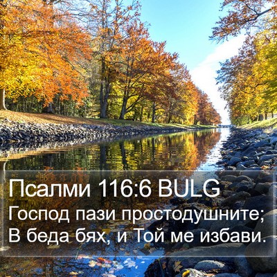 Псалми 116:6 BULG Bible Verse Image