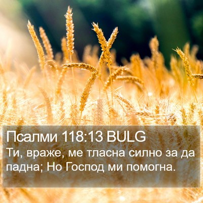 Псалми 118:13 BULG Bible Verse Image
