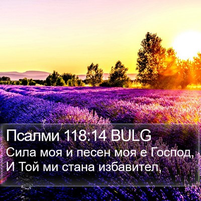 Псалми 118:14 BULG Bible Verse Image