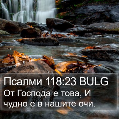 Псалми 118:23 BULG Bible Verse Image