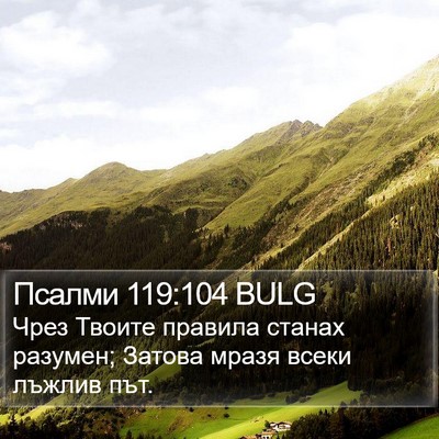 Псалми 119:104 BULG Bible Verse Image