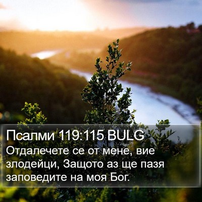 Псалми 119:115 BULG Bible Verse Image