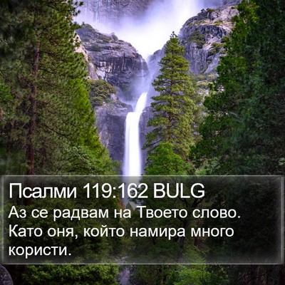Псалми 119:162 BULG Bible Verse Image
