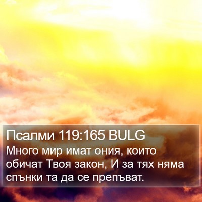 Псалми 119:165 BULG Bible Verse Image