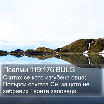 Псалми 119:176 BULG Bible Verse Image