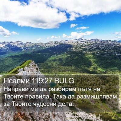 Псалми 119:27 BULG Bible Verse Image