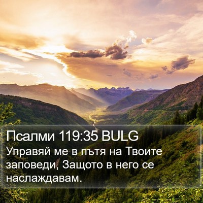 Псалми 119:35 BULG Bible Verse Image