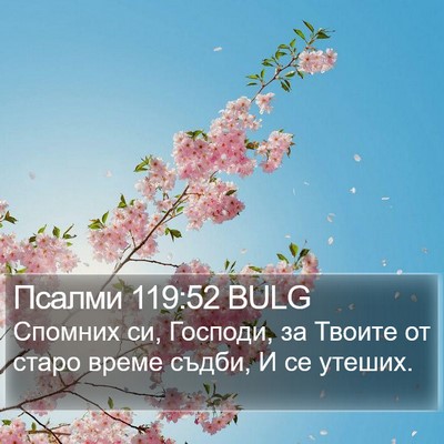 Псалми 119:52 BULG Bible Verse Image