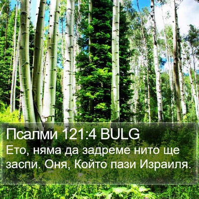 Псалми 121:4 BULG Bible Verse Image