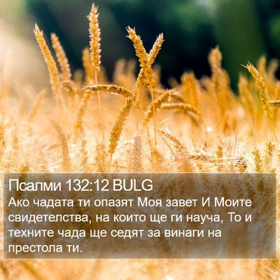 Псалми 132:12 BULG Bible Verse Image